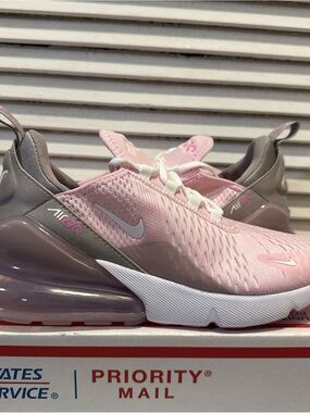 New Nike Air Max 270 Shoes Pink Foam White GS Size 7Y / Women's 8.5 IB4435-663